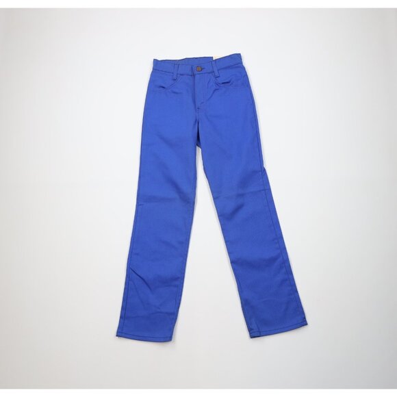 Deadstock Vintage 80s Levis 707 Student Fit 26x28 Straight Leg Jeans Blue USA - Picture 1 of 14